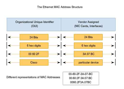 struttura di ethernet MAC address