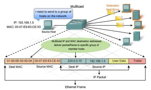frame ethernet dest MAC multicast