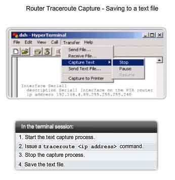 router traceroute capture