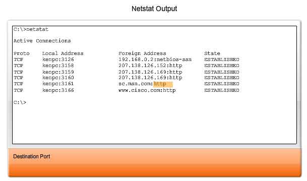 output di netstat